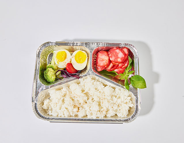 3 Compartment Foil Containers