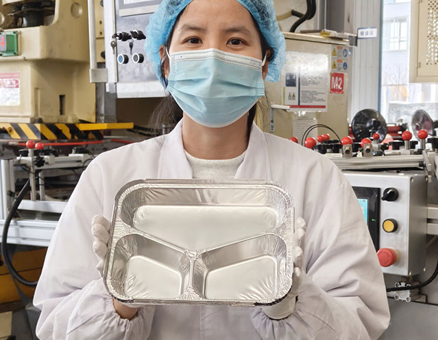 3 Compartment Foil Containers