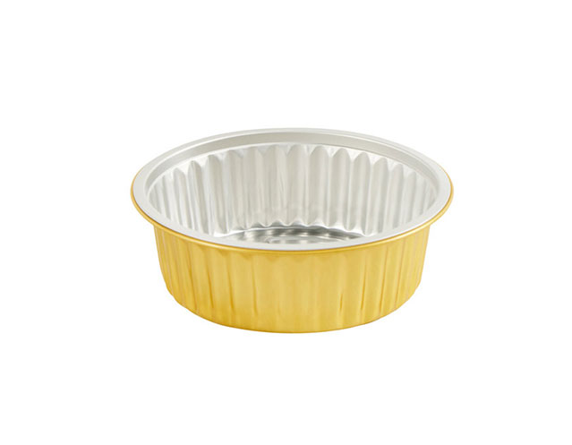 Round Gold Aluminum Foil Pans