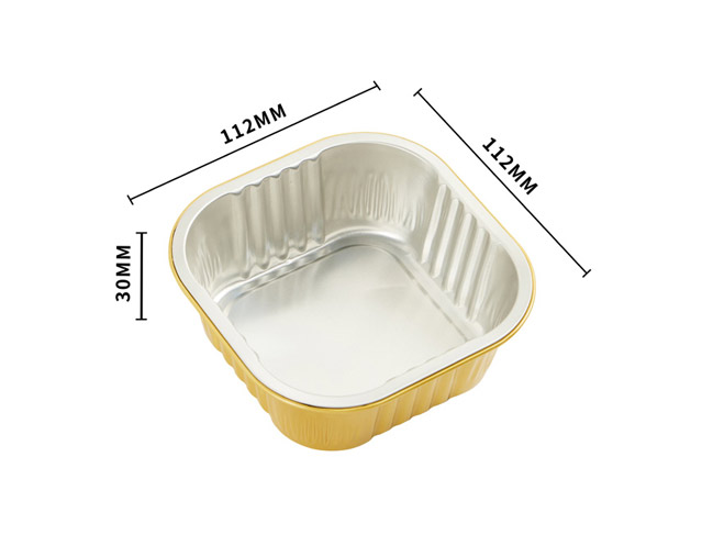 Square Gold Foil Pans