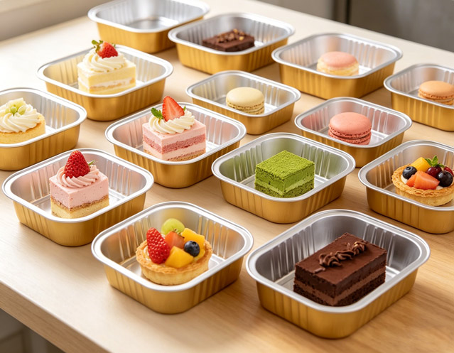 Square Gold Foil Pans