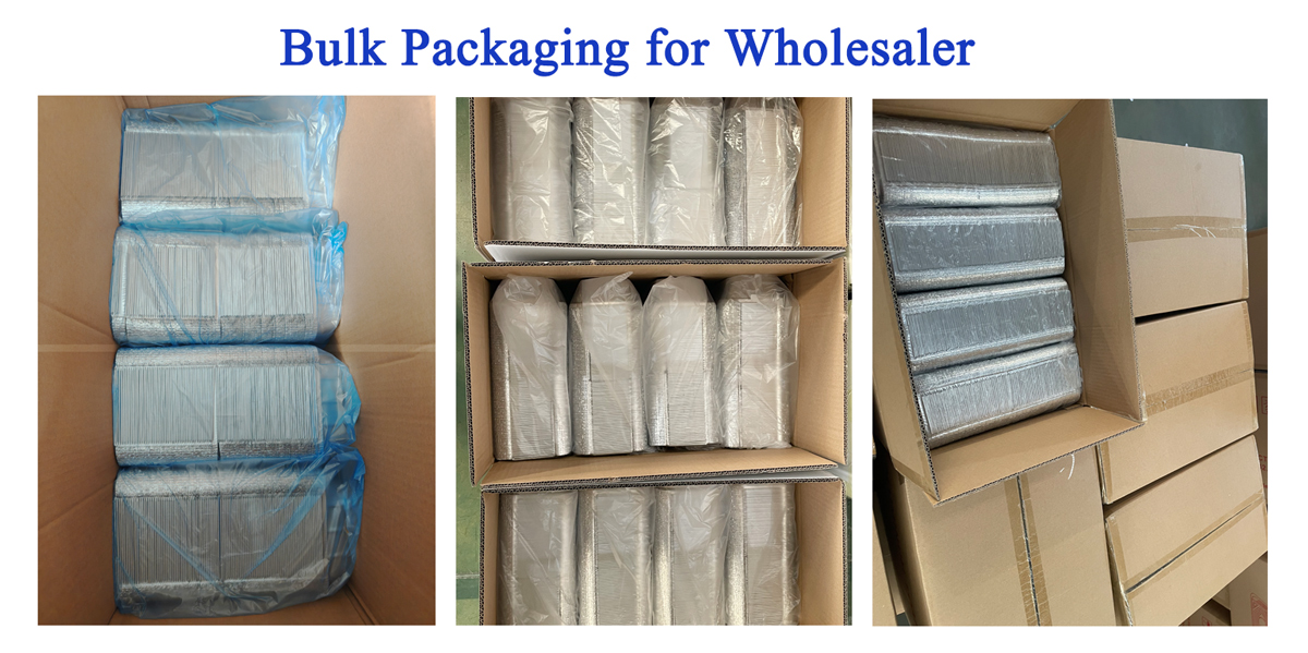 bulk packaging foil containers